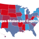 Packages Stolen per State