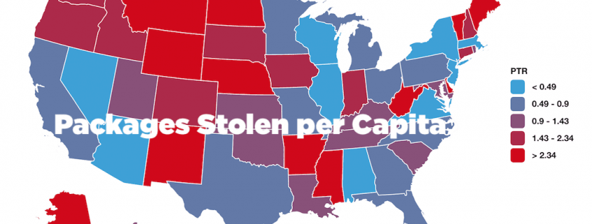 Packages Stolen per State
